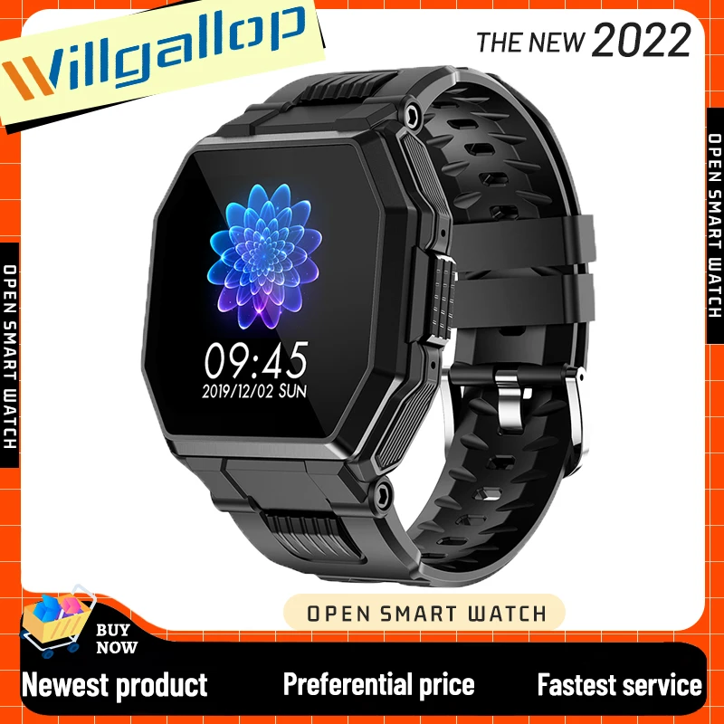 

Умные часы Willgallop S9 для мужчин, фитнес-трекер с поддержкой Bluetooth, пульсометром, музыкальным управлением, показывают погоду