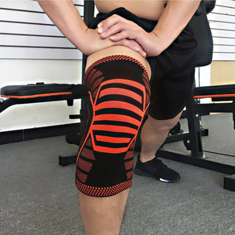 1 шт. Сжатия Коленного бандажа колено рукав наколенники баскетбольный мяч