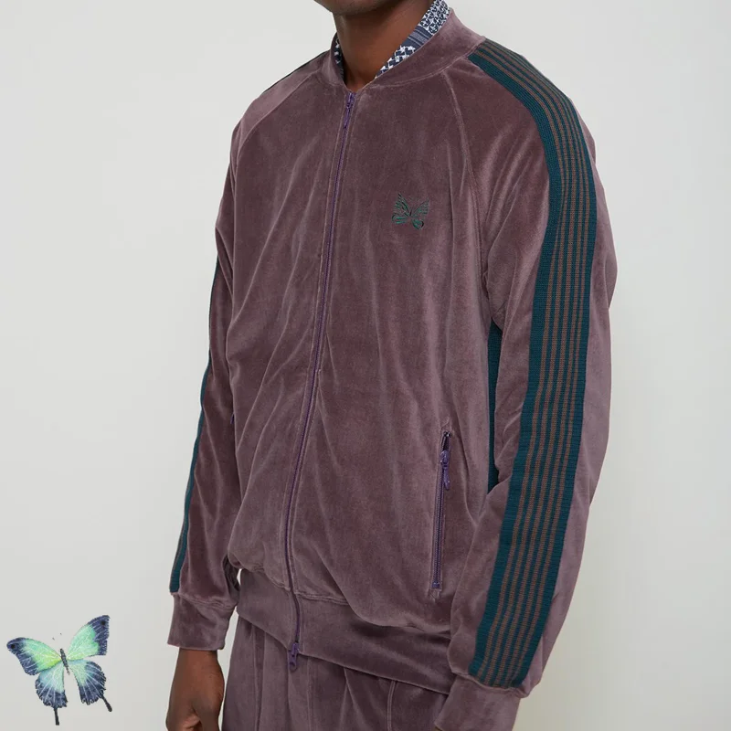 

Needles AWGE Velvet Embroidery Butterfly Jacket and Pants Suit