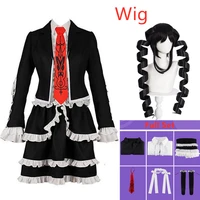 danganronpa yasuhiro taeko cosplay costume woman dress celestia ludenberg gambling girl lolita school clothing zentai uniform