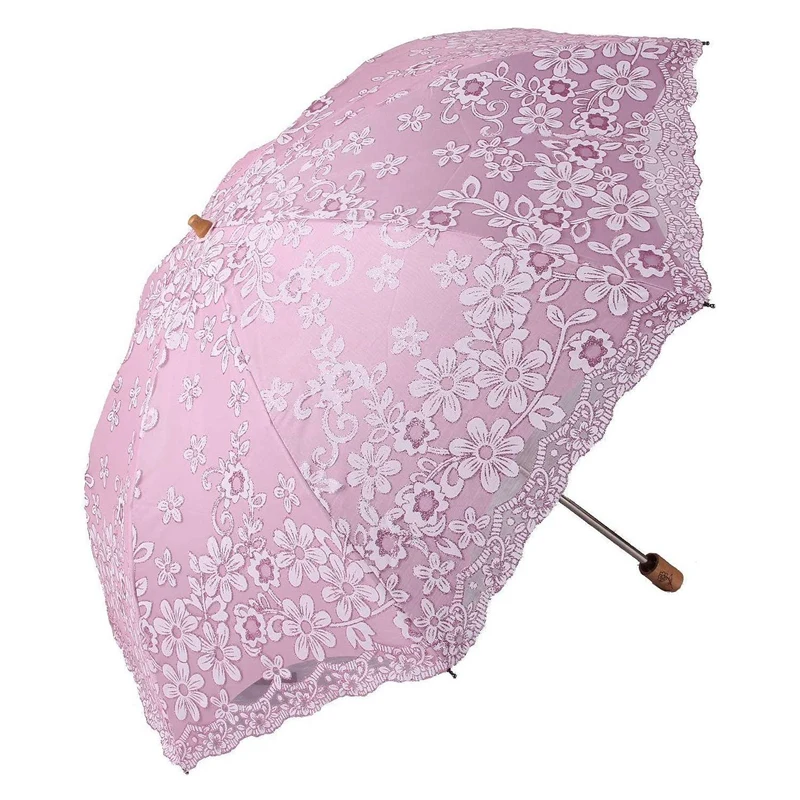 

Travel Parasol Folding Non-Uv Sunshade Vintage Umbrella Printed Glitter Design 2 Folding Umbrella for Women Gifts