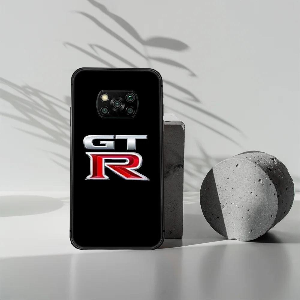 

GTR Car logo Phone case Cover Hull For Xiaomi Mi A2 A3 8 9 9T Note 10 Se Lite Pro black Shell 3D Etui Luxury Prime Painting