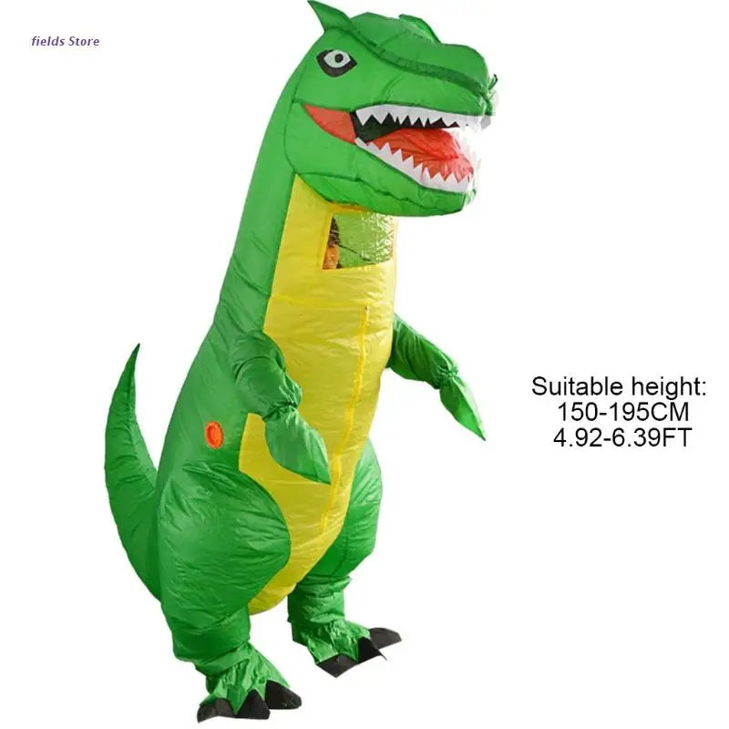 

Funny Inflatable Costume Dinosaur Toy for House Yard Cosplay Party Supply