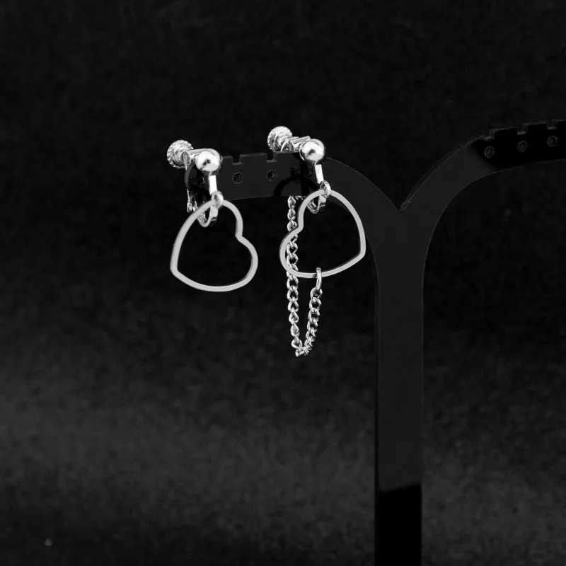 New KPOP DNA Korean stainless steel Star Bangtan Boys Album heart-shaped love Stud Earrings Jewelry Accessories Mens And Women | Украшения