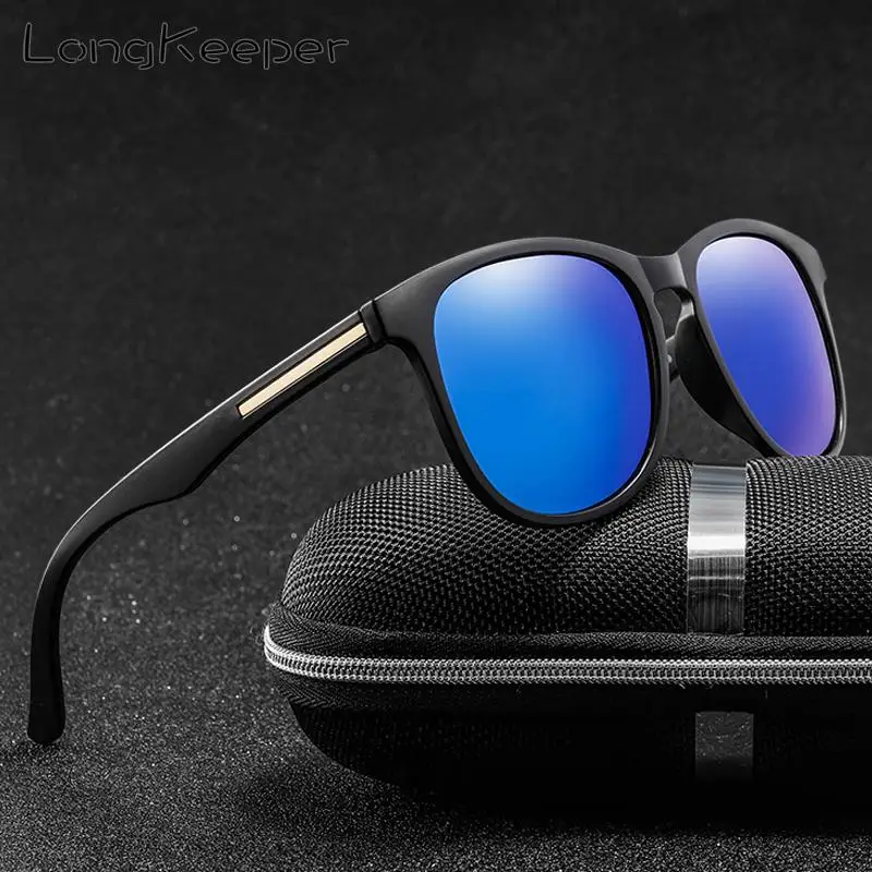 

LongKeeper polarized sun glasses classic retro oval men's and women's universal style driving sunglasses mirror lens gafas uv400