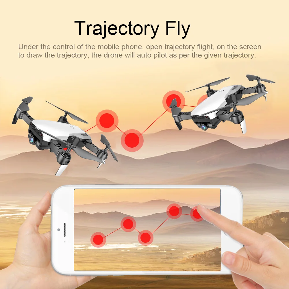 Радиоуправляемый Дрон LAUMOX M69G с широкоугольной HD камерой 4K Wi Fi FPV селфи оптический