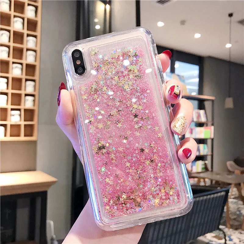Любовь Сердце жидкий песок мягкий чехол для samsung Galaxy A50 A10 A20 A30 A70 A6 A8 A9 A7 A9S A750 Galaxy Note 10