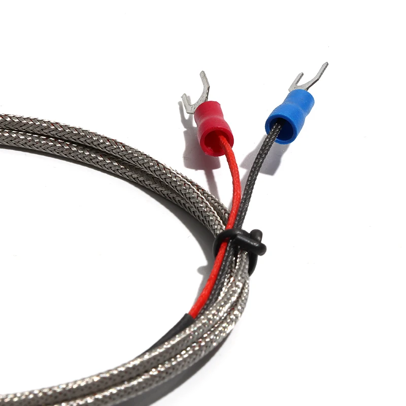 WRNK-191 Type K Armoured Thermocouple Sensor Bendable Probe Wire Dia.1mm/1.5mm/2mm Length 50/100/200/300/500mm 0-1100 Degree images - 6