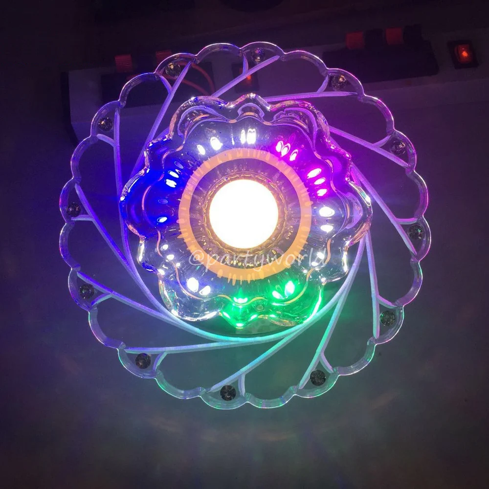 Современный светодиодный кристаллический Потолочный светильник разноцветный