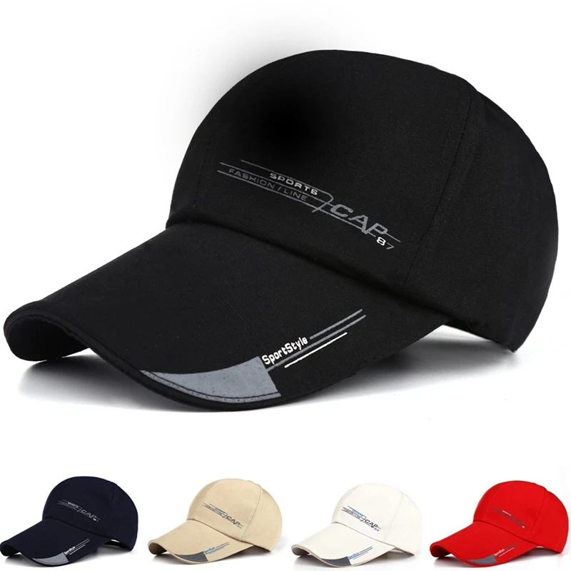 

Men Women Plain Curved Sun Visor Baseball Cap Hat Solid Color Fashion Adjustable Caps Snapback Hip Hop Caps Summer