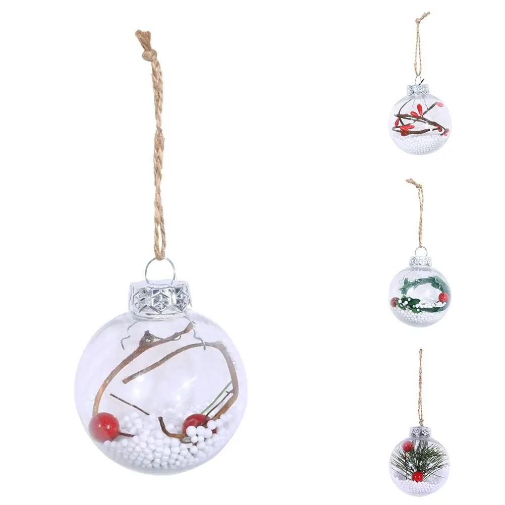 Рождественская прозрачная фотография с рисунком падуба и ягод|Кулоны подвески| |