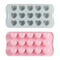 heart silicone chocolate mold non stick candy ice jelly mold cake decoration soap mould diy baking supplies