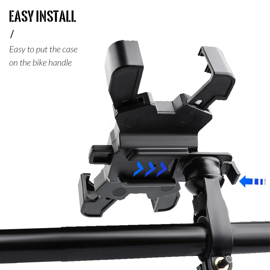 bike phone holder bicycle mobile cellphone holder easy open motorcycle support mount for iphone samsung xiaomi stand free global shipping