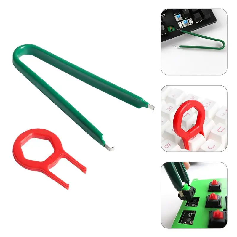 

1 Set of Key Cap Pullers Mechanical Keyboard Key Switch Puller Repairing Tools