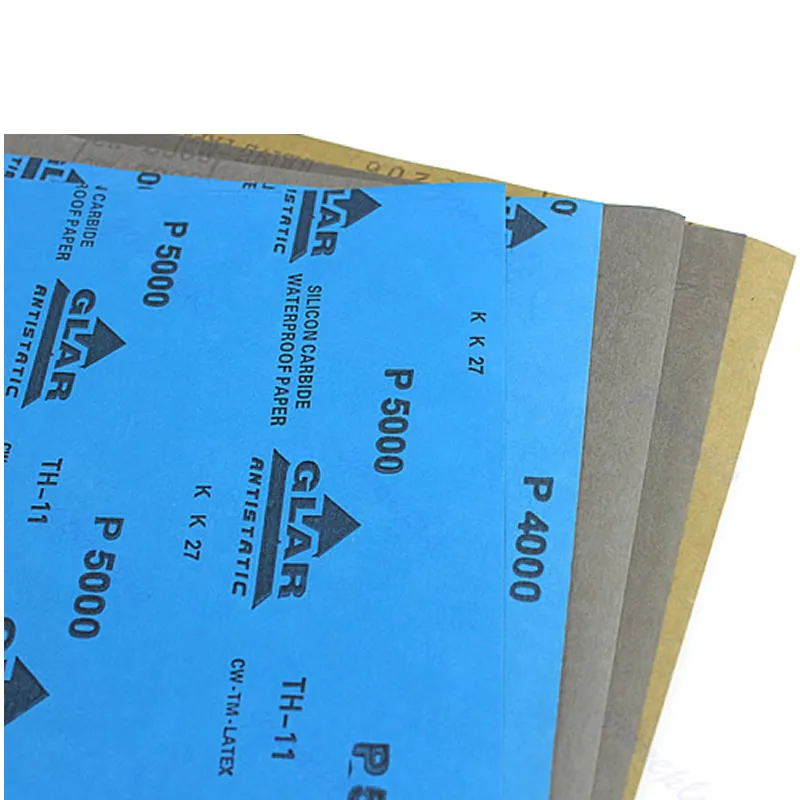 5 sheets Sandpaper sand paper Waterproof Paper 9&quotx11" Wet/Dry Silicon Carbide | Инструменты