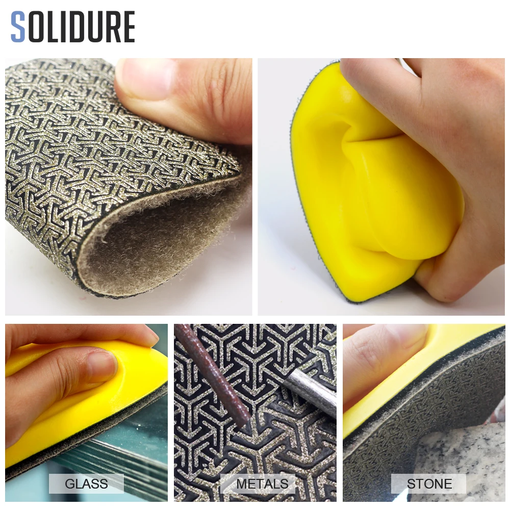 120*55 мм шлифовальный лист для ручной полировки Алмазные абразивные диски