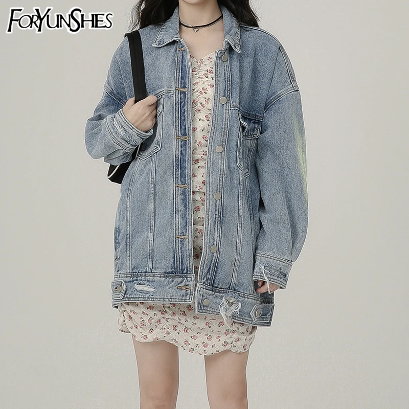 Куртка женская джинсовая свободного покроя в Корейском стиле| |