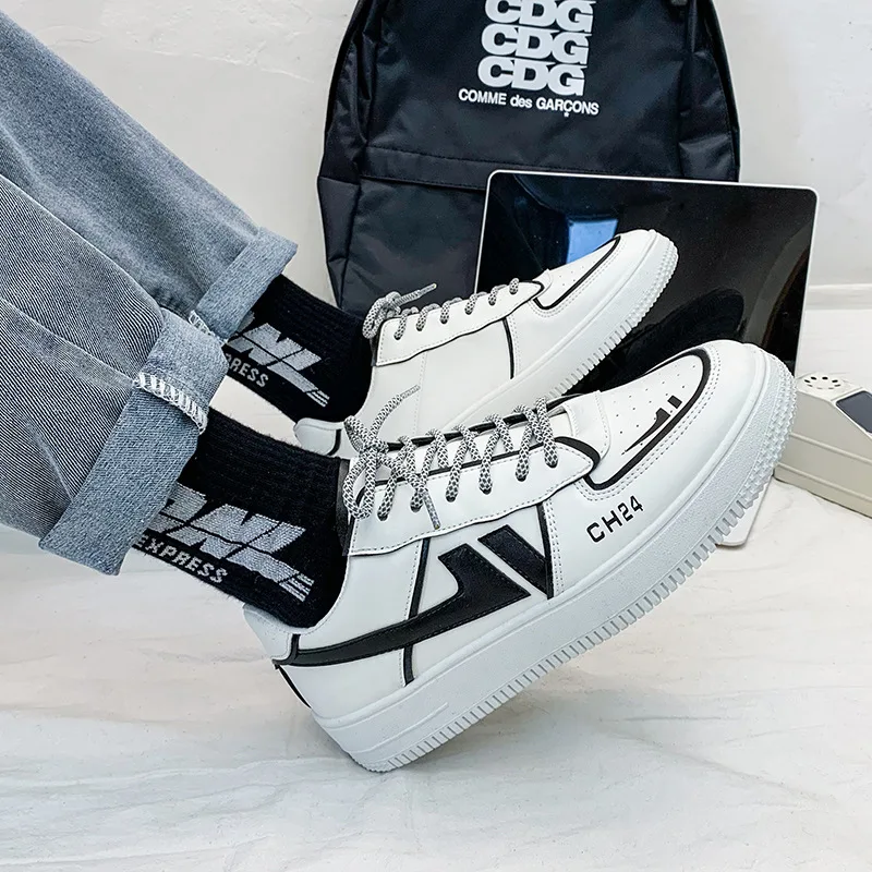 

Popular Men's Shoes 2021 New Summer Men's Sneaks Air Force White Shoes Male Students Casual Low-Top Shoes