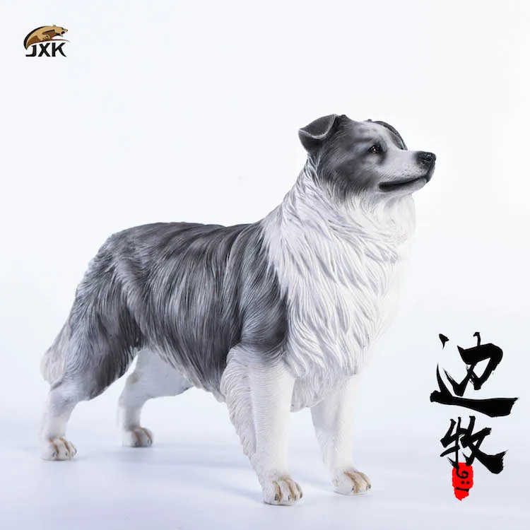 

IN STOCK 1/6 Jxk006 Border Collie Pet Dog Model Toys For 12'' Action Figure