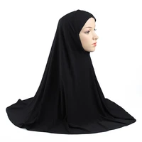 h062 great size pray hijab 7070cm muslim amira hijab plain pull on islamic scarf head wrap headband