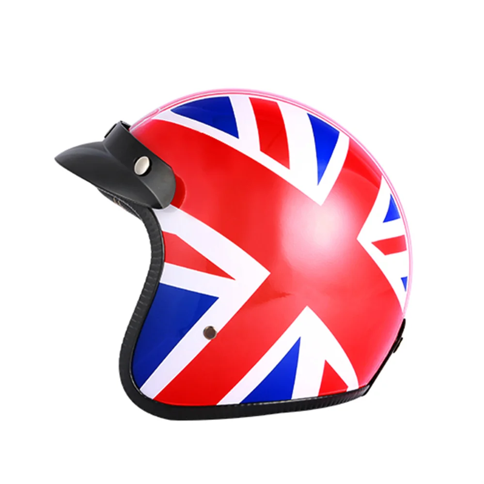 BLD Vintage Motorcycle Jet Helmet Cafe Racer Open Face Retro 3/4 DOT Certified Casco Casque Moto for Man Women | Автомобили и