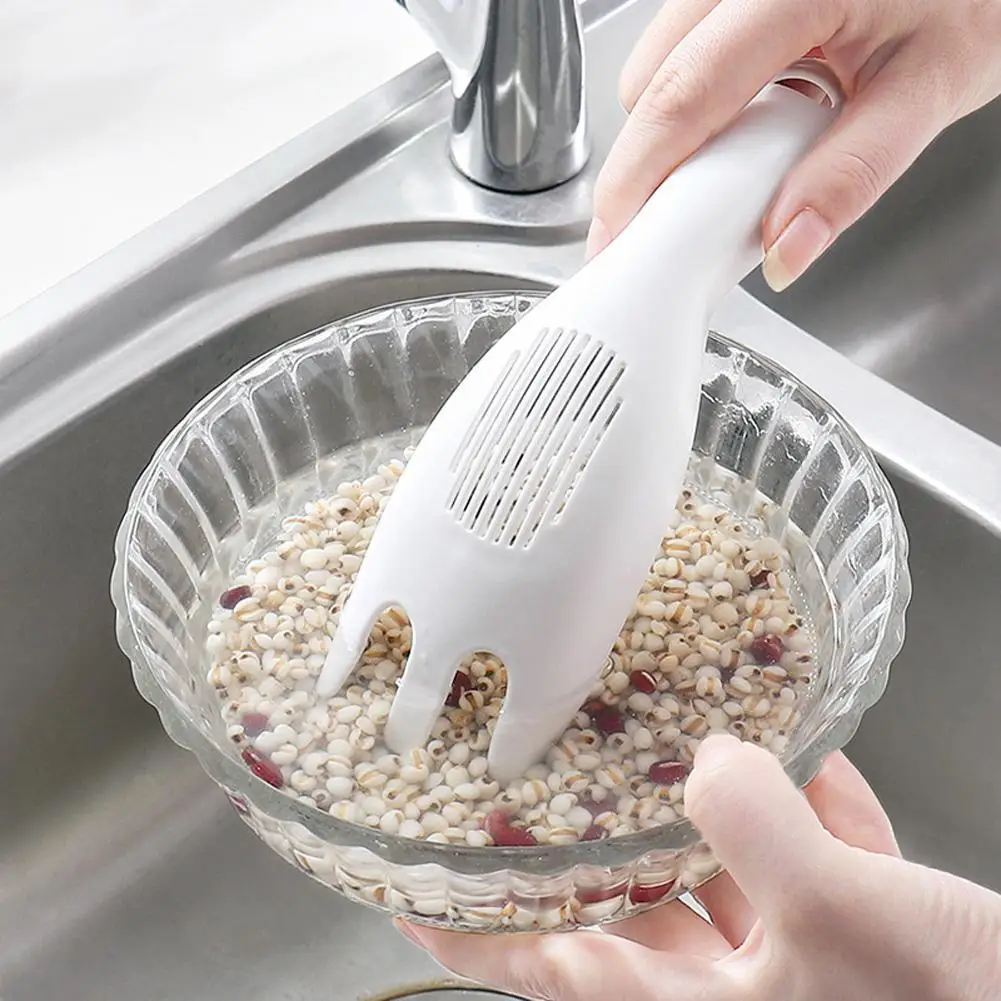 Rice Sieve Washer Plastic Sifter Spoon Soybeans Green Beans Washing Tool Drainer Strainer with Hole Ktichen Colander | Дом и сад