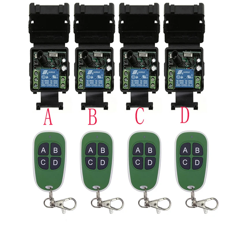 DC12V 24V 1CH 1 CH Мини Беспроводной Радиочастотный Пульт Дистанционного Управления