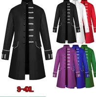 mens jacket coat medieval cosplay prince jacket vintage wedding blazer gothic steampunk rave party knight jacket