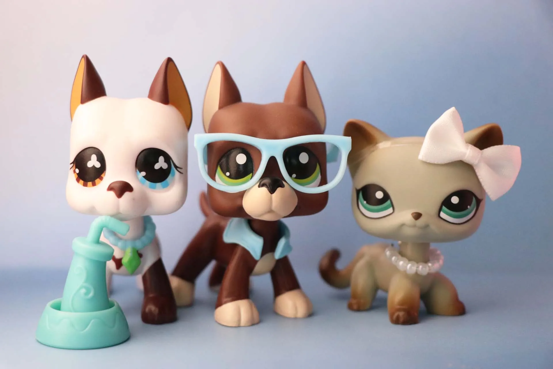 (Коллекционные фигурки 3 шт. игрушек) LovePets немецкий дог Великолепная модель 577 1519 и