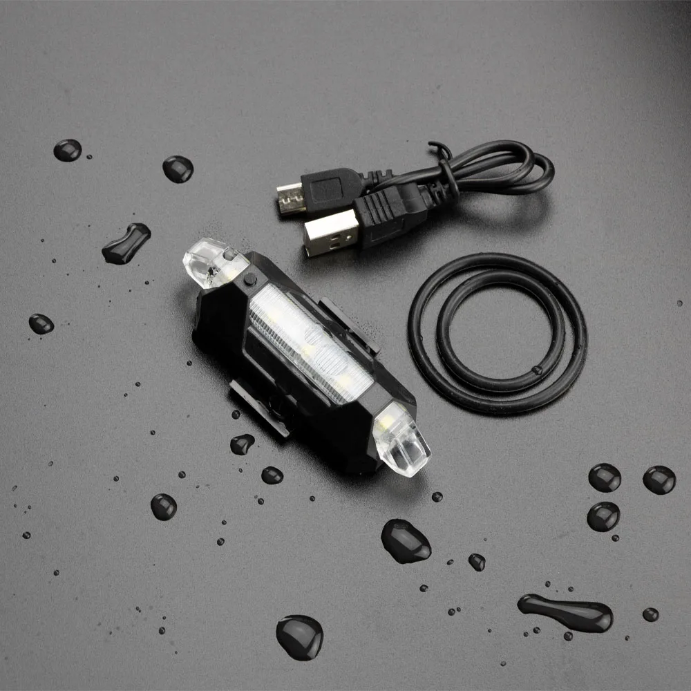 Bicycle light Rechargeable LED Taillight USB Rear Tail Light Night Ride Safety Warning Flash Super Bright | Спорт и развлечения