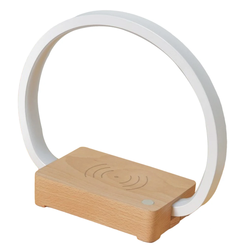 

Modern LED Table Lamp Dimmable Wireless Charger Night Light USB Lighting