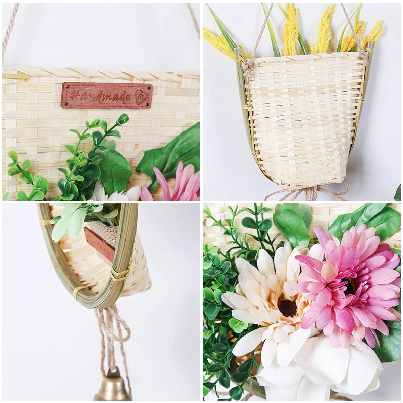 Искусственный цветок в сельском стиле настенное украшение креативный подвесной