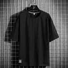 Спортивные мужские футболки модные крутые 2022 летние футболки с короткими рукавами Черно-белые футболки больших размеров 7XL 8XL