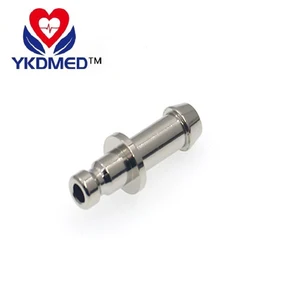 Металлический Соединитель с одной трубкой совместимый с манжетой NIBP 100 шт.лот