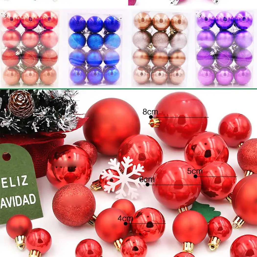 24 шт. Рождественский шар Рождественская елка кулон
