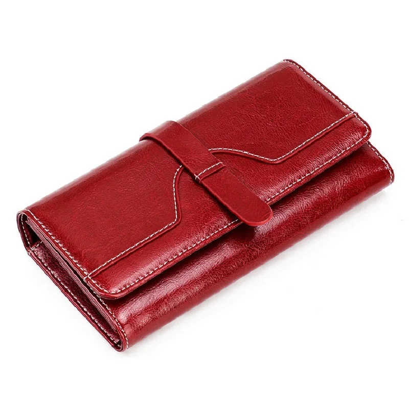 Большие женские кошельки с радиочастотной идентификацией Дамский клатч Длинный