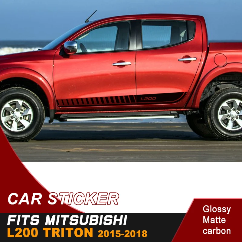 2 шт. виниловые наклейки для mitsubishi l200 triton 2015 2016 2017 2018 2019 | Автомобили и мотоциклы
