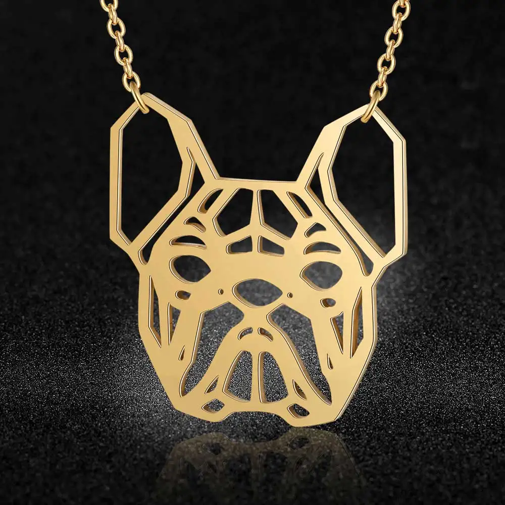 Уникальное ожерелье Bulldog итальянский дизайн 100% нержавеющая сталь ожерелья для