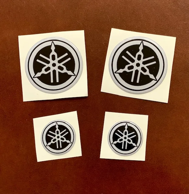 

3D embossed stickers for classic bikes diapason black Gray