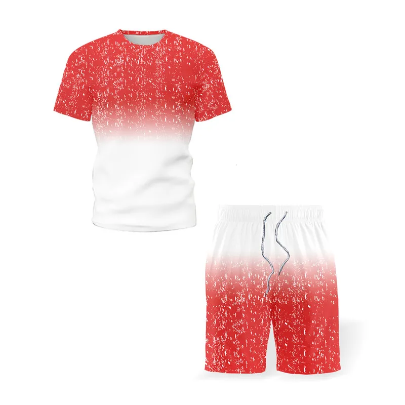 

Summer Fashion New 3D Digital Inkjet Men's Oversized T-shirt Round Neck Short Sleeve/shorts 2021 Harajuku Leisure Sports Suit