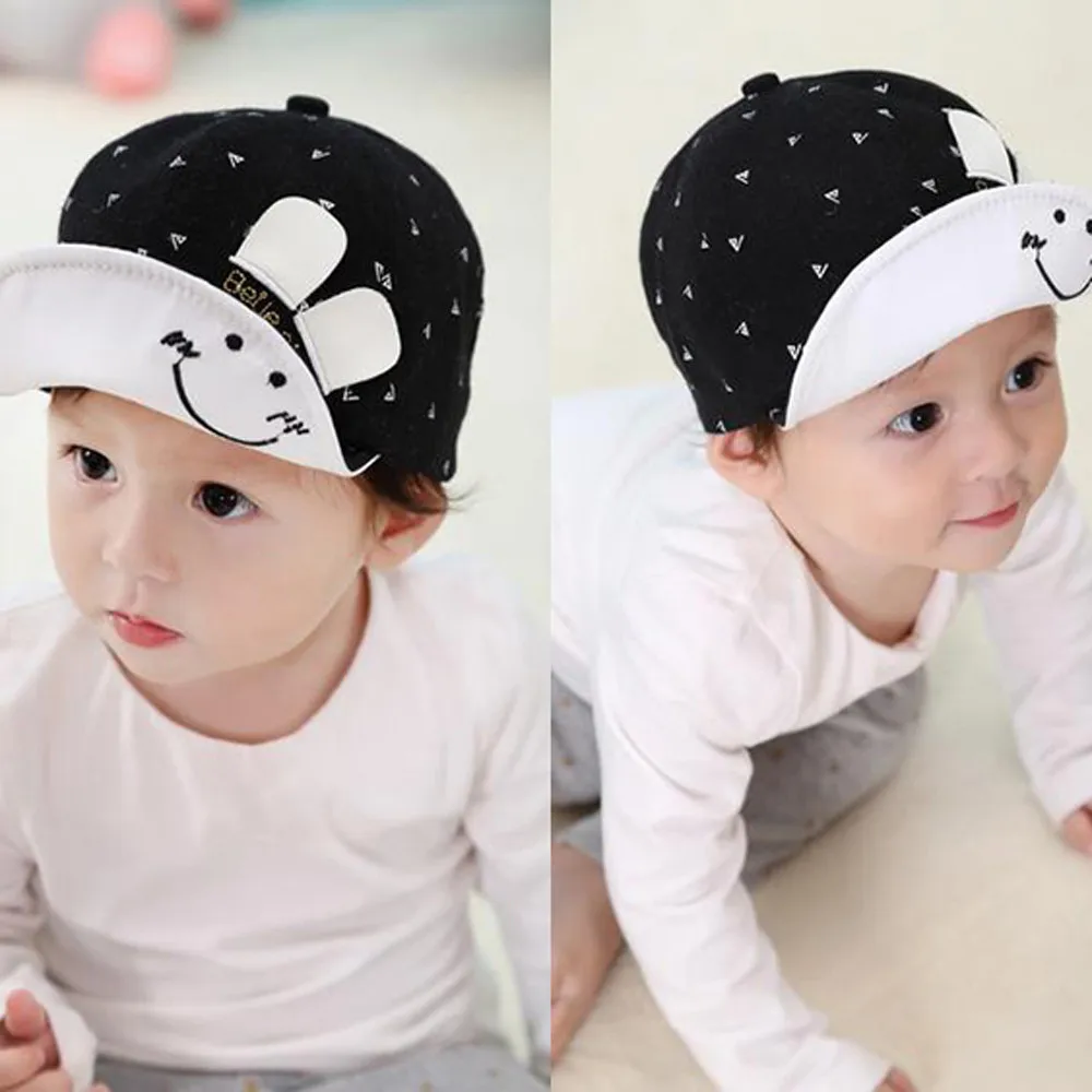 Детская бейсболка в виде зайчика для маленьких девочек и мальчиков хлопковая