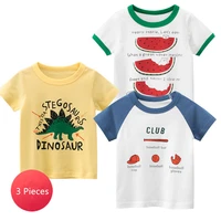 3 pieceslot baby boy t shirts clothes 1 to 9 100 cotton short sleeve tee tops baby girls bottoming shirts kids undershirts