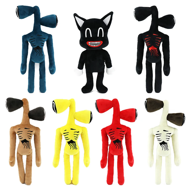 

New 30-40cm Anime Plush Siren Head Plush Doll Toys Scary Sirenhead Cat Soft Cartoon Stuffed Figure Toys Children Xmas Gifts
