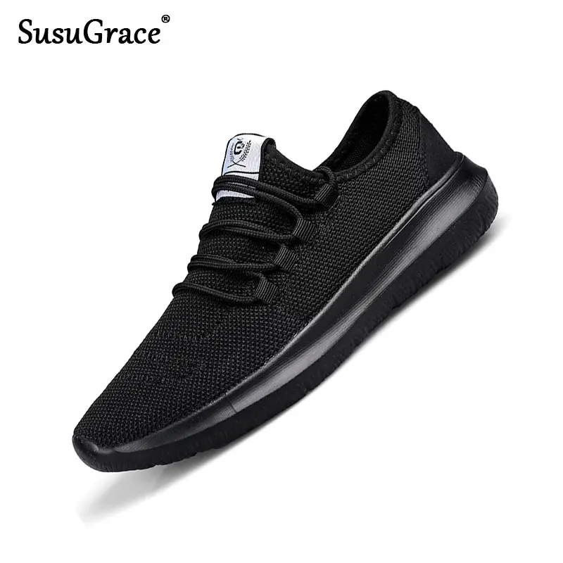 

SusuGrace/супер светильник; Мужские кроссовки из сетчатого материала; Сезон осень; Повседневная обувь на плоской подошве из некожи; Мужская дыша...