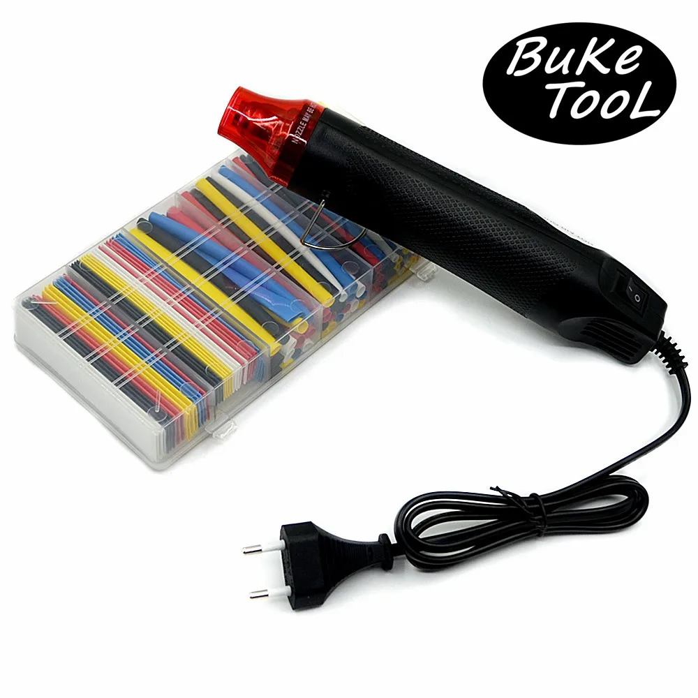 Мини тепловой пушки и Полиолефиновая термоусадочная трубка Ассорти