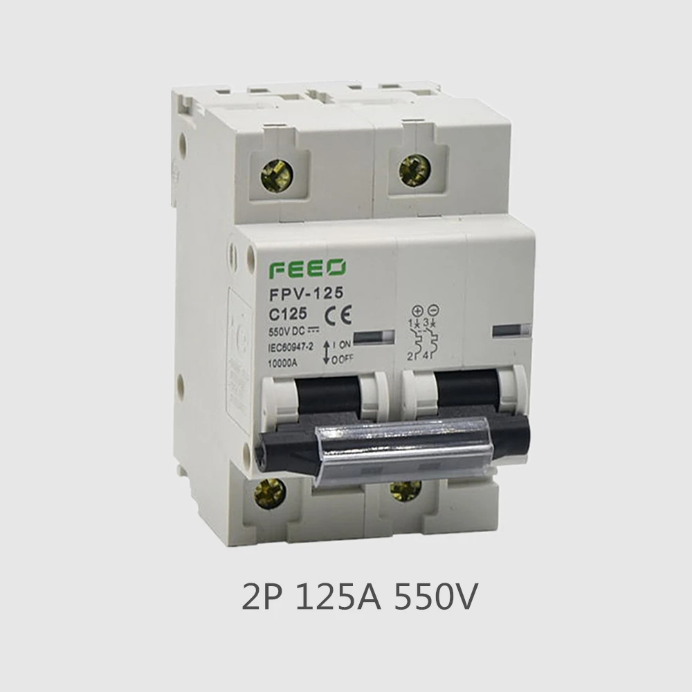 

DC Circuit Breaker 2P 125A DC 550V PV Solar System CE Certificate