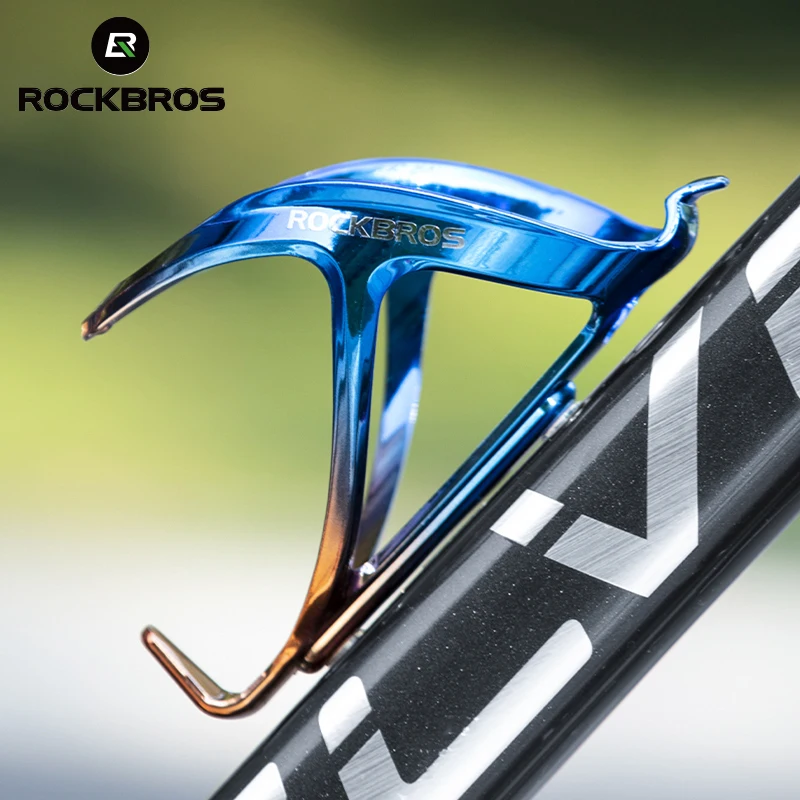 

ROCKBROS MTB Bike PC Bottle Cage Toughness Integrally Molded Electroplating Ductility Bottle Holder 3 Colors Bicycle Accessories
