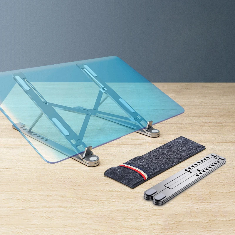 Портативная подставка для ноутбука с регулируемой высотой из алюминиевого