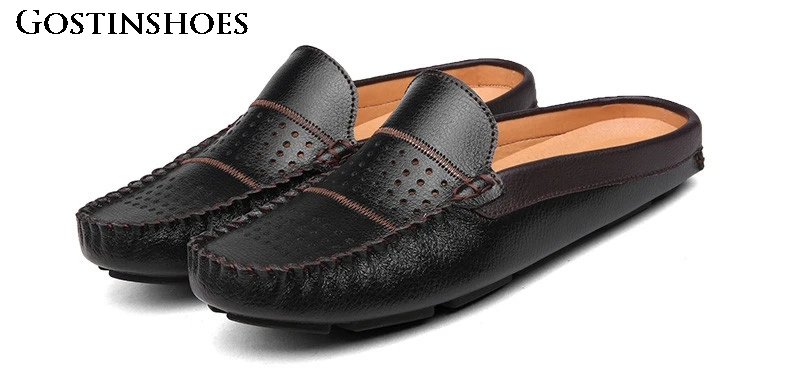 Summer Men Casual Shoes Moccasins Homme Slip on Zapatos Leather Mens Penny Loafers Luxury Brand | Обувь