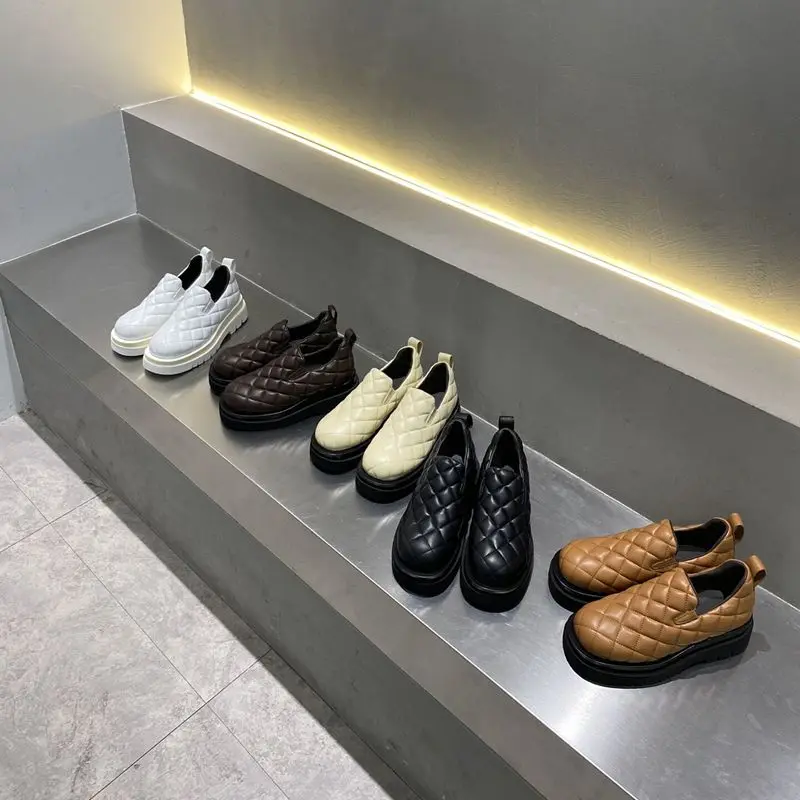 

Platform Wedges Women Loafers Top Quality Genuine Leather Women Casual Shoes Rond Toe Slip On Women Office Shoes Runway Outddor